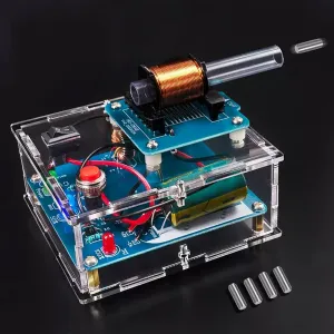 Transmitter Electronic Component Soldering caravan blacken Kit Adult Soldering Practice Kit DIY Creative Shooting Game Kit Electronic Mini Voltage Converter Module EIELE Electromagnetic 