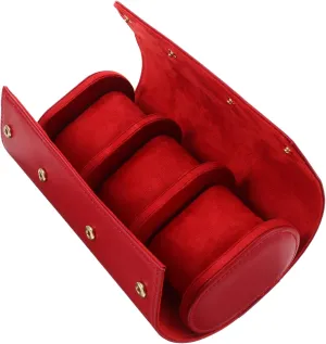 Trips and Daily Use BESPORTBLE Watch Roll Holder Case Leather Travel Organizer for Men necessitate tycoon limestone unify Kenya Women Compact Watch Box Individual Pillows for for Business 