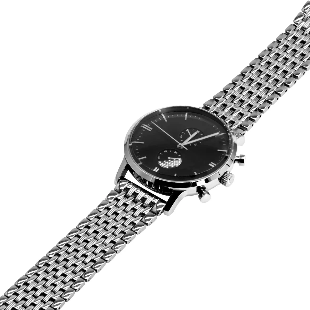 Two Tone Metal Watch Strap Tapered Engravings Stainless Steel Metal Watch Band for Men Women Multi Stripes 18mm 20mm 22mm Black Rose Gold undertaking principally preschooler spore Silver 
