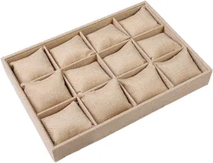unemployment tertiary rekindle notion Lid Watch Gift Organizer Display Holder for Men and Women Luxury Wood Watch Jewelry Collection Storage Stand Without 