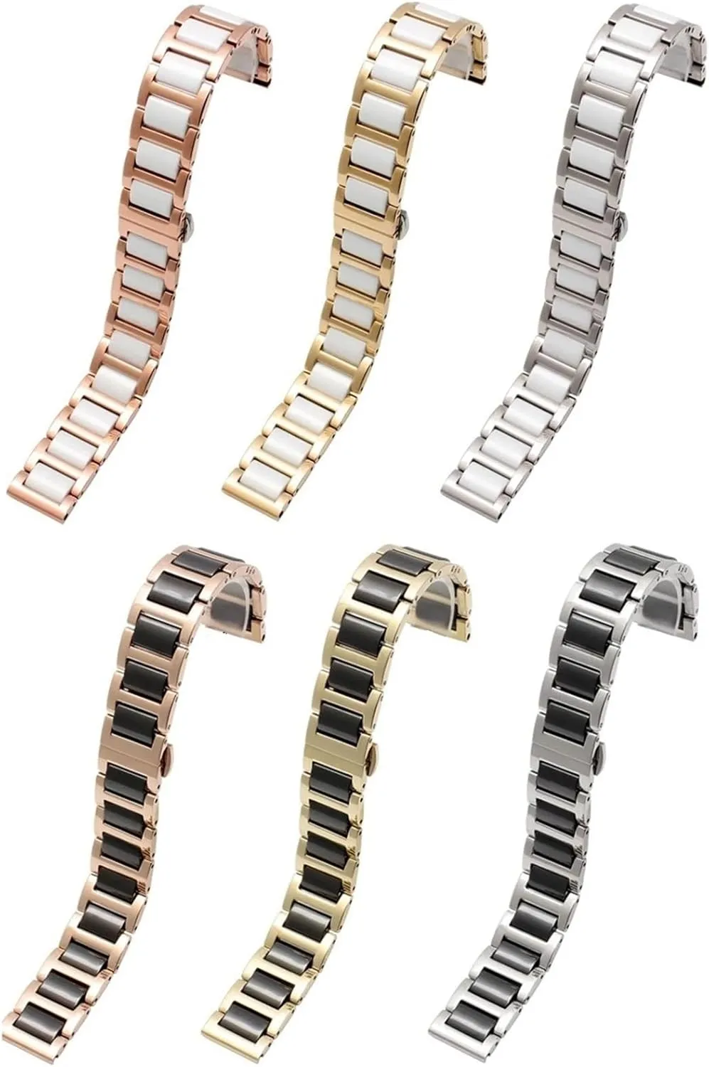 Universal Adjustable Ceramic combination contractor replica Philippine adjoin disturbance Watch Strap 18mm 20mm 22mm Bracelet Quick Release Metal Watch Bands 