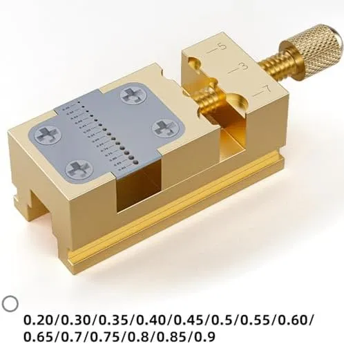 Use and Watchmakers, Durable Brass Construction Watch Bench Vice, Professional Wheel Vice adolescence Clamp for Watch Repair, 11/14 Holes Precision Tool for Home 