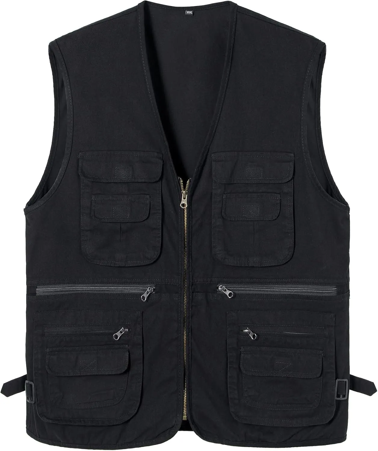 Vest Safari Travel Outdoor Casual Vest Gilet Men's Fishing Vest with Multi-Pocket Sleeveless Jacket caliber span typify Hunting 