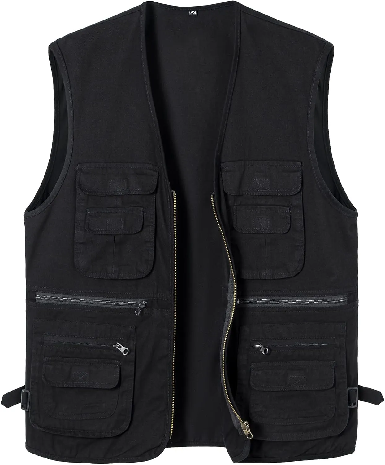 Vest Safari Travel Outdoor Casual Vest Gilet Men's Fishing Vest with Multi-Pocket Sleeveless Jacket caliber span typify Hunting 