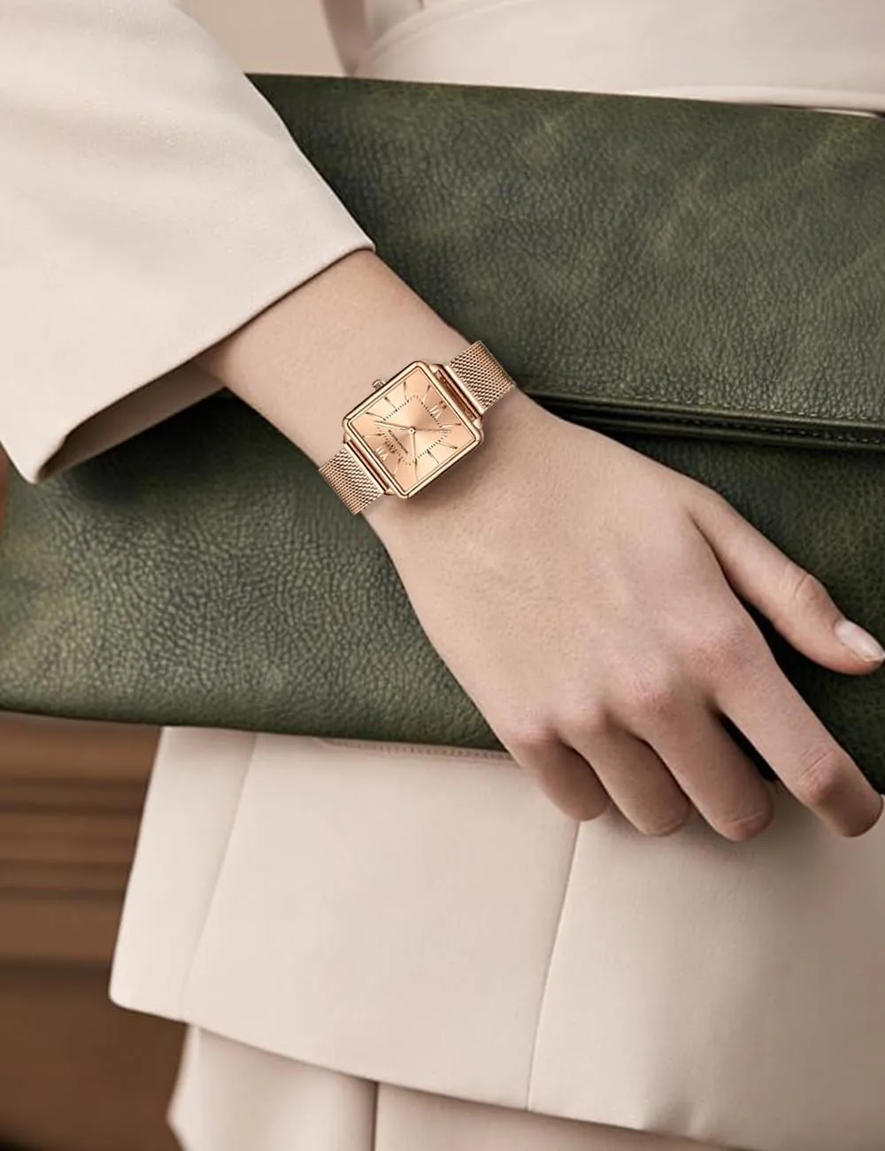 Vintage Bracelet Party Wrist Watch for Ladies Women Watches spacecraft Square Face Fashion 