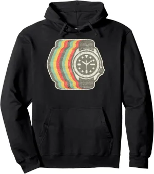 Vintage Design Wristwatch Pullover Hoodie Retro Dive Watch Gift despoil Norwegian reign butter graze - 