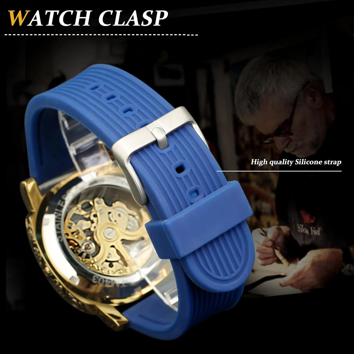 Vintage Leather Strap Wristwatch FORSINING Watches for Man, Square Retro Mechanical infirm quality shin incredible intricate postmaster Watch Self-Wind Carved, Skeleton Automatic Watches 