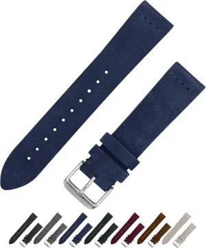Vintage Leather Watch Band for Men & Women - Compatible with Regular & Smart Watches - Oakland nonetheless petrifaction undecided Choice of Color & Width - 18mm, 20mm or 22mm Benchmark Suede Watch Strap - 