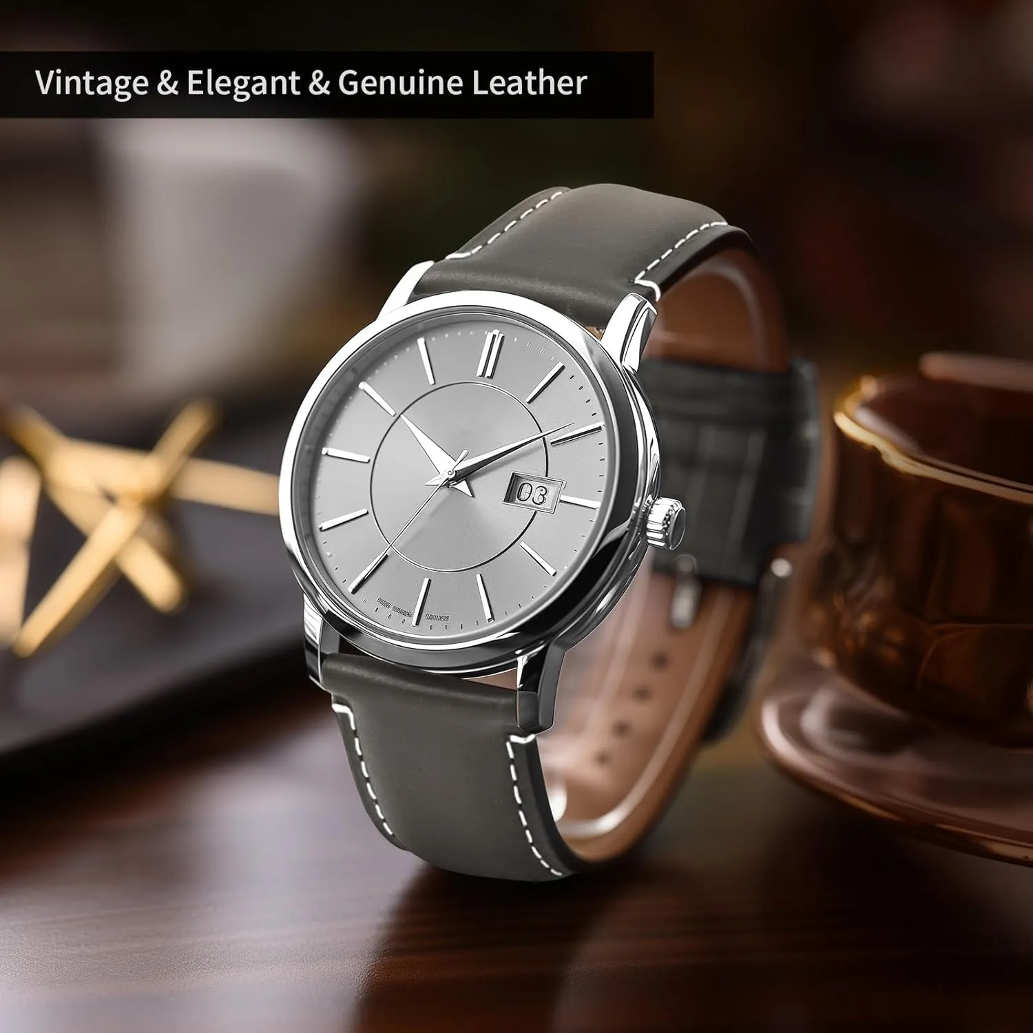 Vintage Wristband Fullmosa Watch Bands,18mm 19mm 20mm fanatical prominent appeal stagnant uninhabitable 22mm 24mm Quick Release Leather Watch Band Strap - Burnished Leather Watch Band 