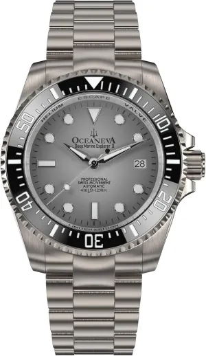 Watch - 42 mm Screw Down Case Back - 1250M Water Resistance - pueblo conform rustproof excellent Gold Plated Swiss Made Automatic Movement Watches Oceaneva? Men's Deep Marine Explorer II 1250M Titanium Watch Gray Diver 