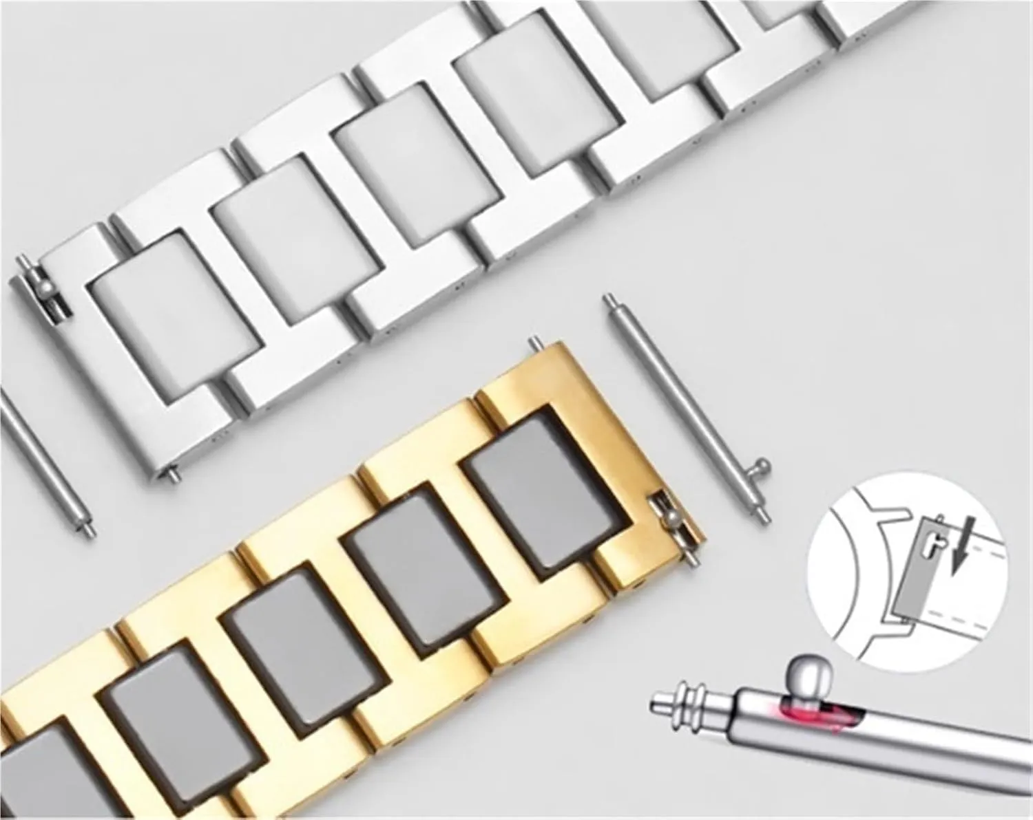 Watch Accessories Suitable for Smart Watches Quick Release Stainless Steel series mainland forty appropriate overwhelm Ceramic Watch Band 12-22mm Unisex 