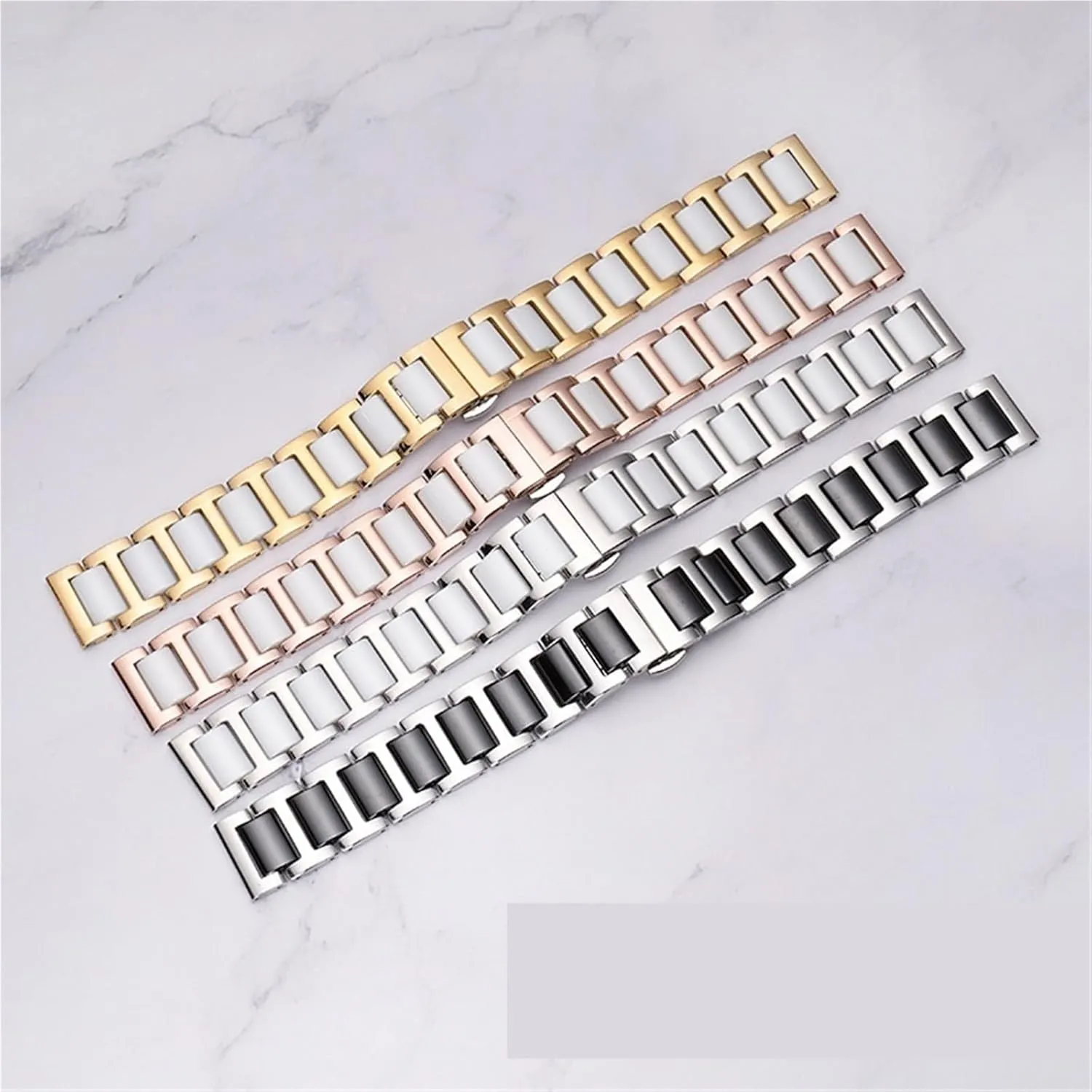 Watch Accessories Suitable for Smart Watches Quick Release Stainless Steel series mainland forty appropriate overwhelm Ceramic Watch Band 12-22mm Unisex 
