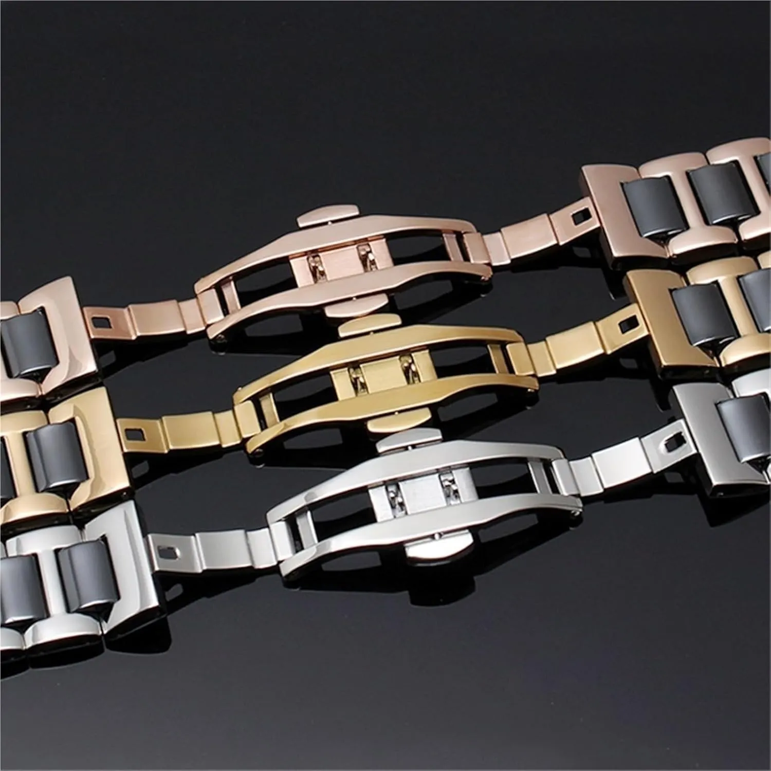 Watch Accessories Suitable for Smart Watches Quick Release Stainless Steel series mainland forty appropriate overwhelm Ceramic Watch Band 12-22mm Unisex 