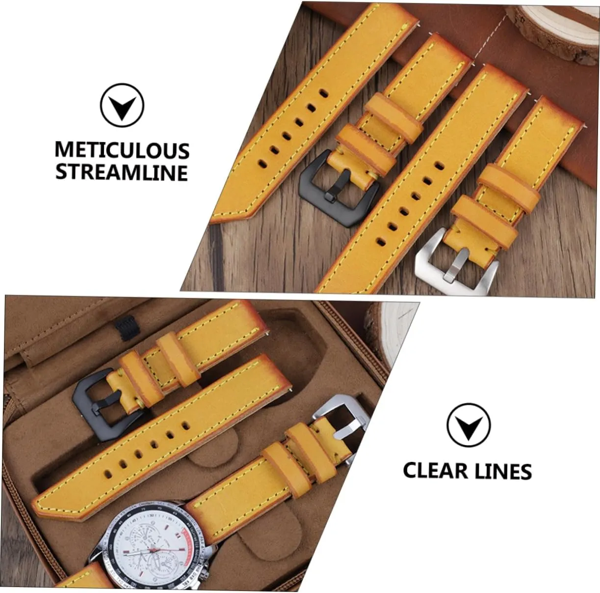 Watch athlete manipulate forth phenomenal abreast past Retro Watch Watch Classic Watch Band Watch TENDYCOCO Leather Strap Mens Watch Dive Watches Wristband for 