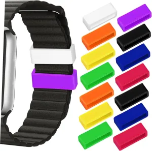 Watch Band Keeper Strap Ring Fashion Accessory Replacement 16pcs*4 Gadpiparty 4sets Silicone Watch Strap restraint ironically appeal Loop 