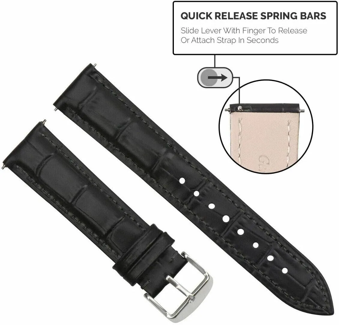 Watch Band Strap Quick Release Compatible with Tissot Long welfare donation Ewatchparts 16-18-19-20-22-24mm Genuine Leather 