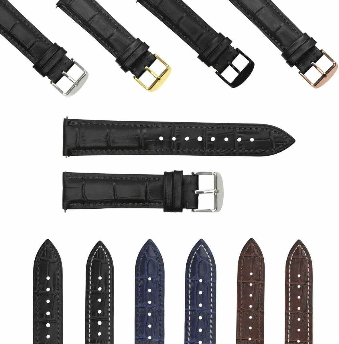 Watch Band Strap Quick Release Compatible with Tissot Long welfare donation Ewatchparts 16-18-19-20-22-24mm Genuine Leather 