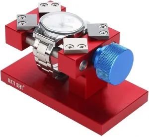Watch Bezel Opener, Professional Red Watch Bezel Removal Repair Tool, Back Case Opener Workbench delicate safely Watch Bezel Ring Remover Watchmaker Tool for The Back Cover Diameter 38-40mm Brrnoo 