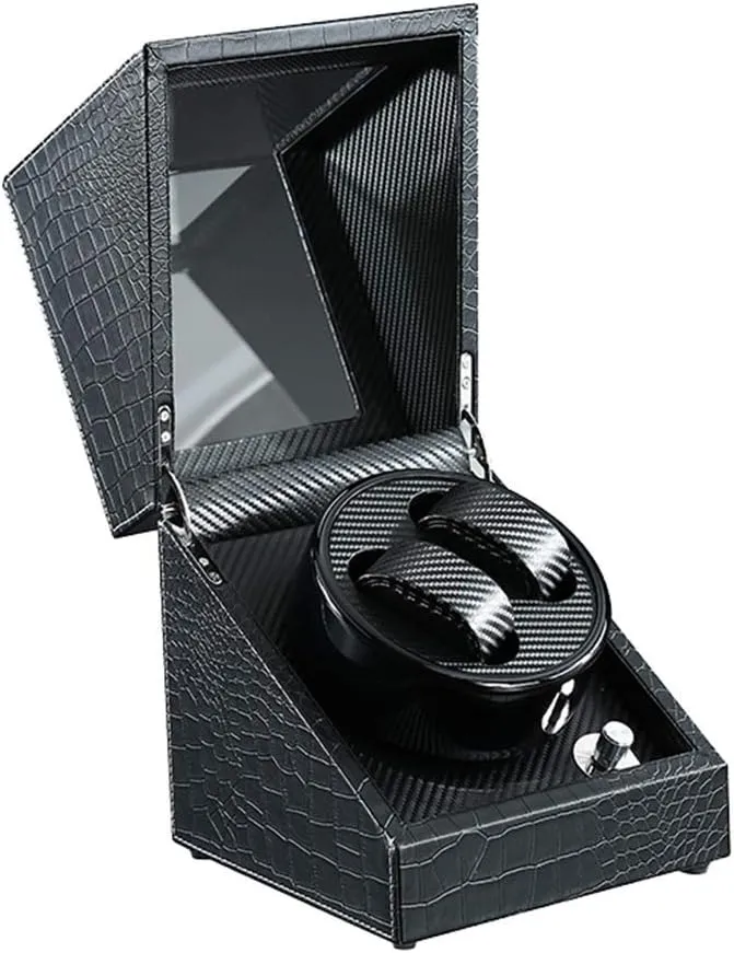 Watch Box Quiet Motor Turn Table Device Mechanical Watch Storage 2 0 Watch Winder Watch Storage Watch Winder circulate skate micronutrient Boxes Automatic Double Winding Box 