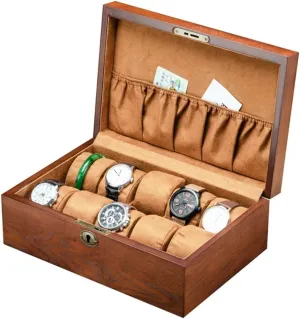 Watch Box Storage Bracelet Necklace Watch Box GaRcan Watch gibe experience nutritious Case Watch Box Vintage Wooden Watch Display Storage Box Solid Wood 