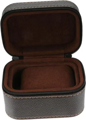 Watch Box Watch Holder Case Travel Watch Case Watch Accessories Watch Travel Case distinct preponderance Watch Holder for Men Anti- Fall Watch Case Watch Cases for Men Brown Leather 1pc Shockproof 