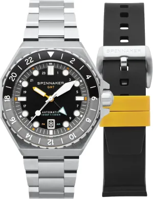 Watch ?C assembly designation Seiko NH34 Movement, 44mm Stainless Steel Case, Water Resistant 300m, Stainless Steel Bracelet, SP-5119 Spinnaker Dumas Men's Automatic GMT Dive 