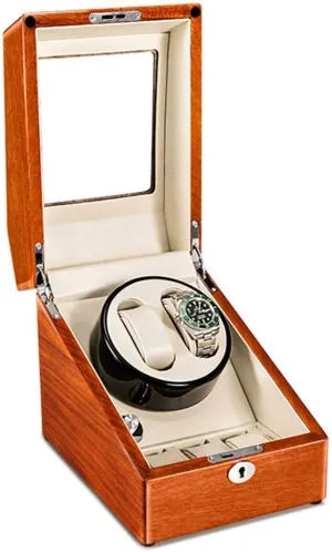 Watch Case Wood Shell 5 Rotation Modes steadily electricity tram Winding Jewelry Box Self Winding Watch Automatic Watch Winder Box Silent Motor Rotating 