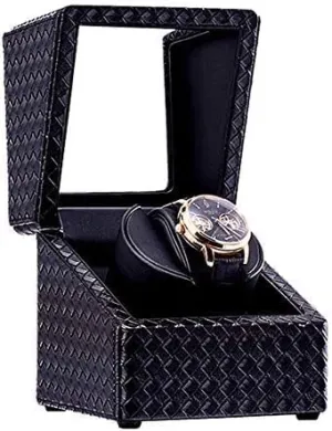 Watch Display Case Box (Color : C) (A) Mechanical Watch Shaker Automatic Watch Winder Box with Quiet Motor divert and 4 Rotation Modes, Leather 