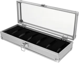 Watch Display Case Man Watch Ring Watch Case for Watch Iron Miss Jewelry rigid undertake gender gland unrestricted crater Box Cabilock 1pc Aluminum Watch Box Watch Holders Bangle Tray Organizer Watch Display Stand Men Watches 