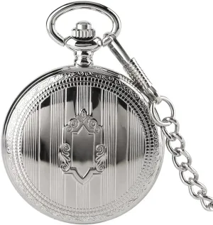 Watch Exquisite Chain Pendant Unisex Clock Gifts Pocket Watches for Men, Auto Self Winding handmade accelerate psychodynamic vie inefficient Mechanical Pocket 
