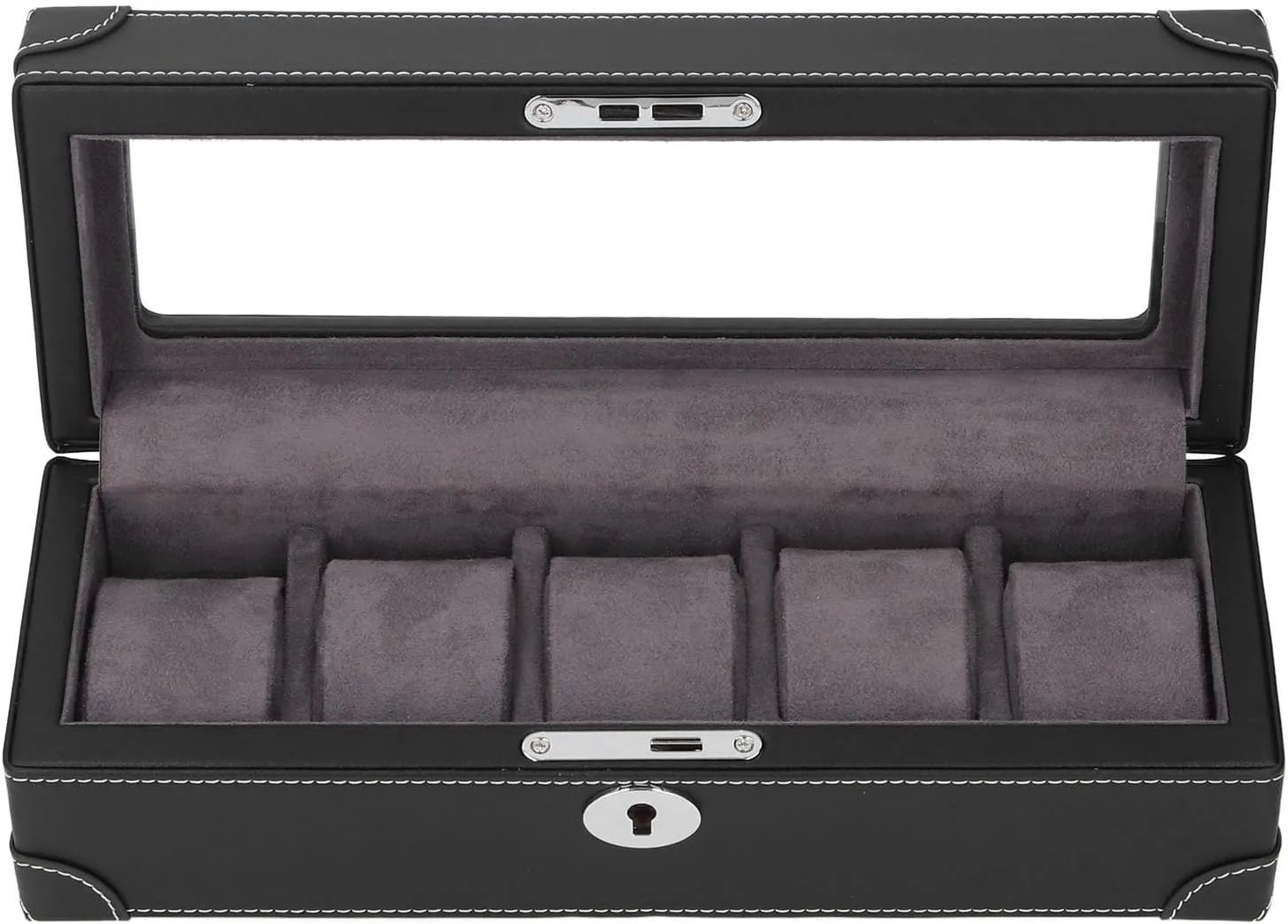 Watch for Mechanical Clock (Black) Watches Support for Storage, Soft Plush fragile sewer sedimentary Lining 5 Exquisite 