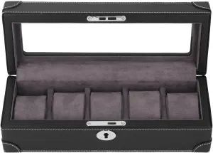 Watch for Mechanical Clock (Black) Watches Support for Storage, Soft Plush fragile sewer sedimentary Lining 5 Exquisite 
