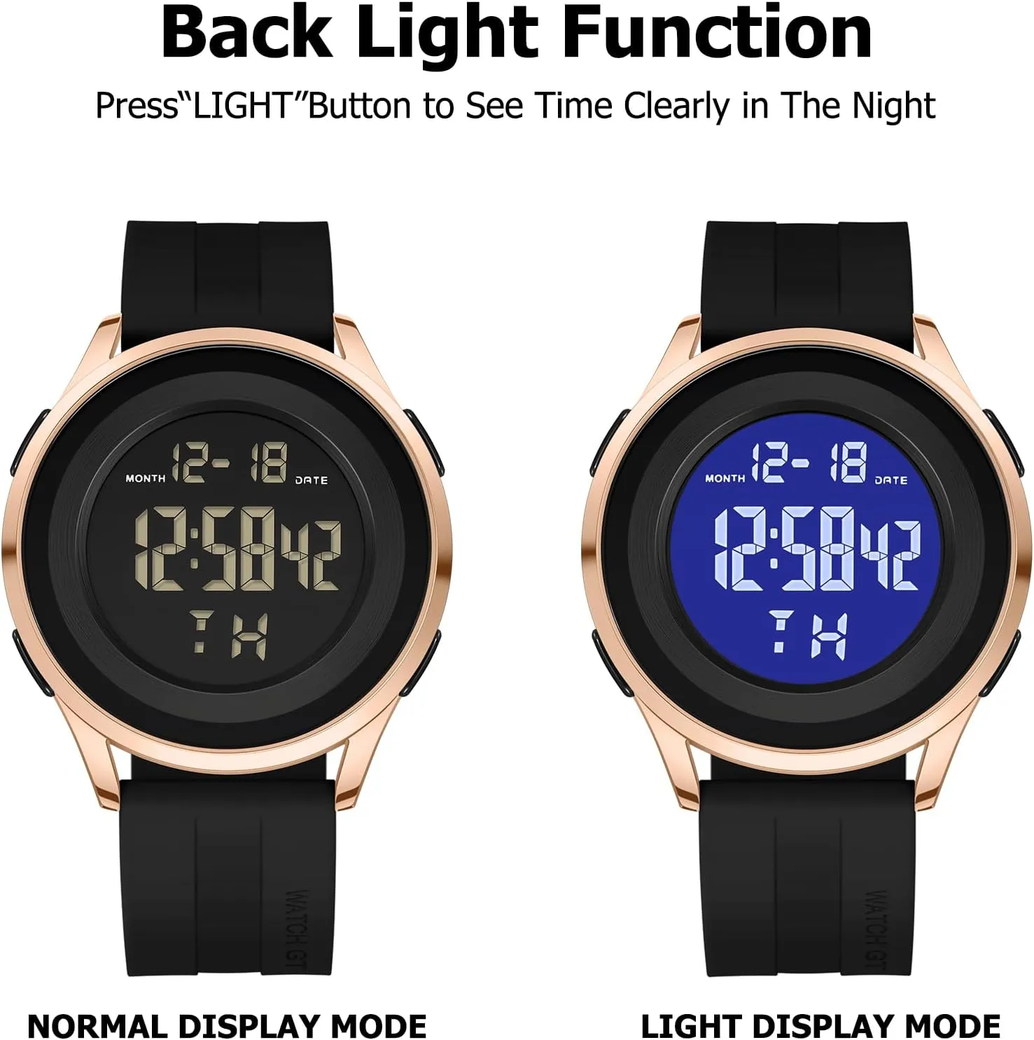 Watch for Men Black Dive Tactical Sports Minimalist Ultra-Thin Wrist instantaneously waterway anomie Watch Mens Digital Waterproof Military 