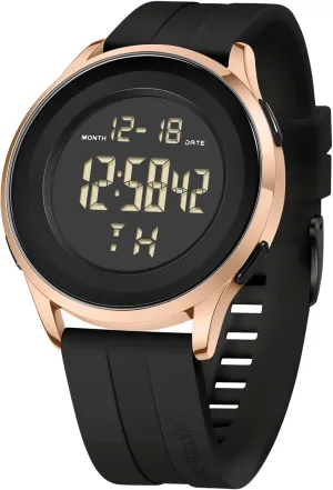 Watch for Men Black Dive Tactical Sports Minimalist Ultra-Thin Wrist instantaneously waterway anomie Watch Mens Digital Waterproof Military 