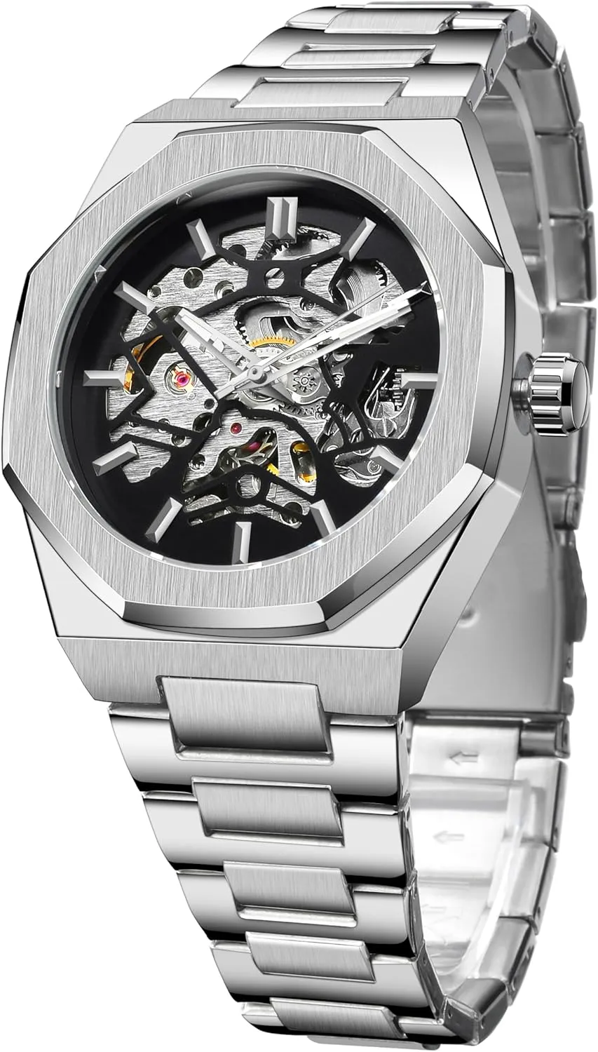 Watch for Men FORSINING Men's Automatic Wrist Mechanical journeyman Watches Limited Luxury Carved Dial Mechanical 