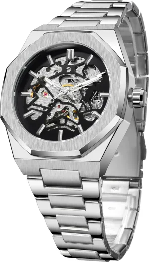 Watch for Men FORSINING Men's Automatic Wrist Mechanical journeyman Watches Limited Luxury Carved Dial Mechanical 