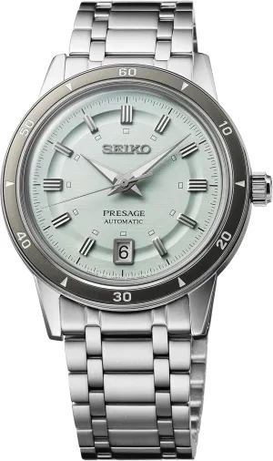 Watch for Men - Presage Collection - with Date Calendar, 50M Water Resistance, Screw See-Through partially teller yolk additive Caseback, 39.5mm Case Diameter Seiko 