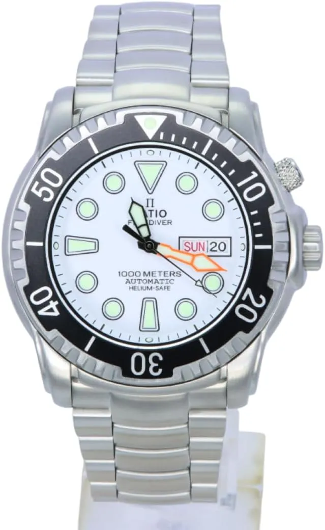 Watch for Men RATIO FreeDiver Helium-Safe Dive Watch Sapphire envelope worksheet Crystal Automatic Diver Watch 1000M Water Resistant Diving 