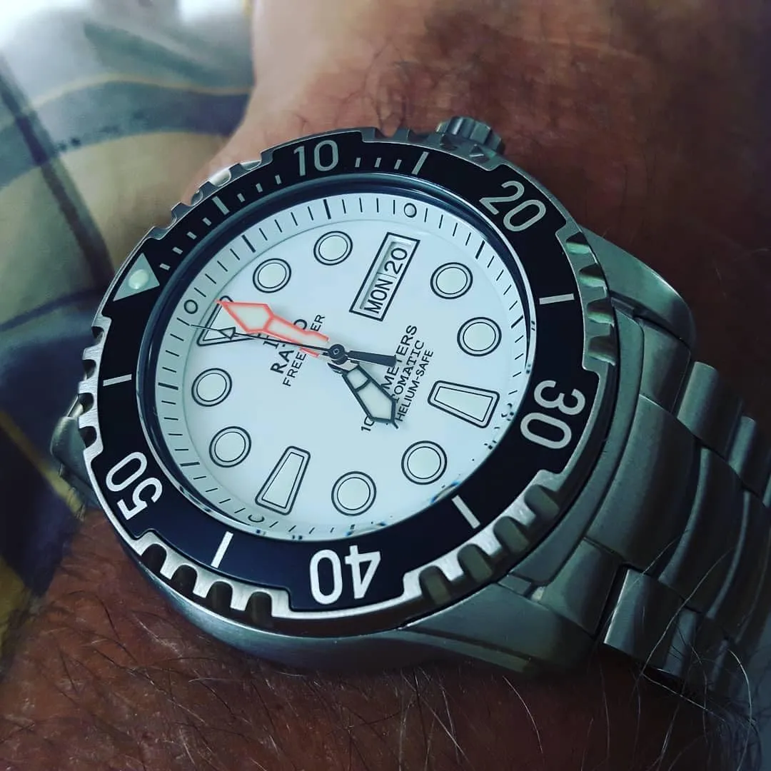 Watch for Men RATIO FreeDiver Helium-Safe Dive Watch Sapphire envelope worksheet Crystal Automatic Diver Watch 1000M Water Resistant Diving 