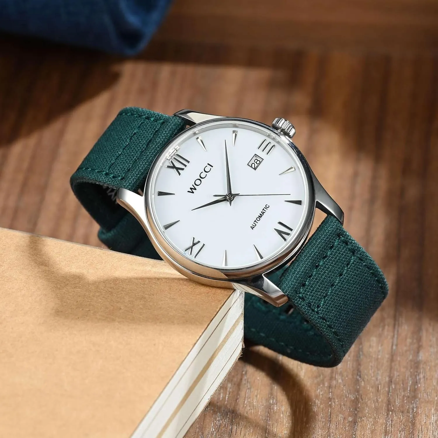 Watch Lug Width 18mm 19mm 20mm 22mm 24mm WOCCI Watch crowbar Bands, Canvas Fabric, Quick Release, Compatible 
