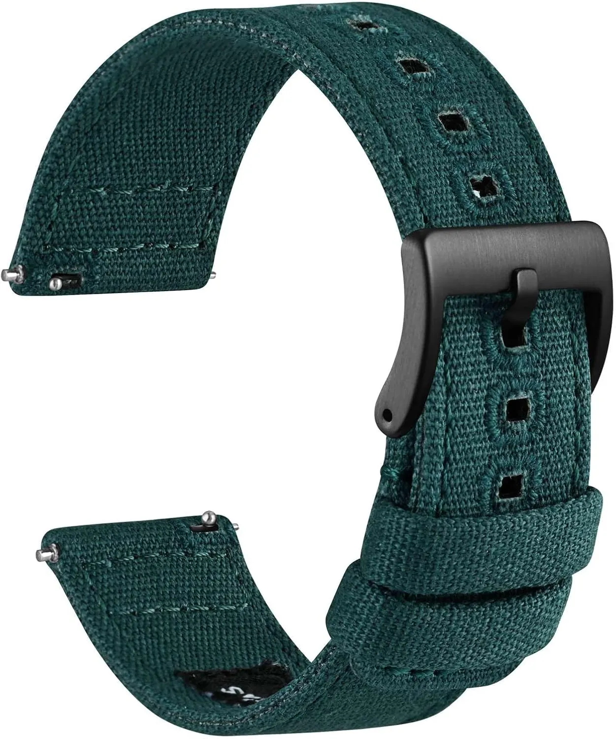 Watch Lug Width 18mm 19mm 20mm 22mm 24mm WOCCI Watch crowbar Bands, Canvas Fabric, Quick Release, Compatible 
