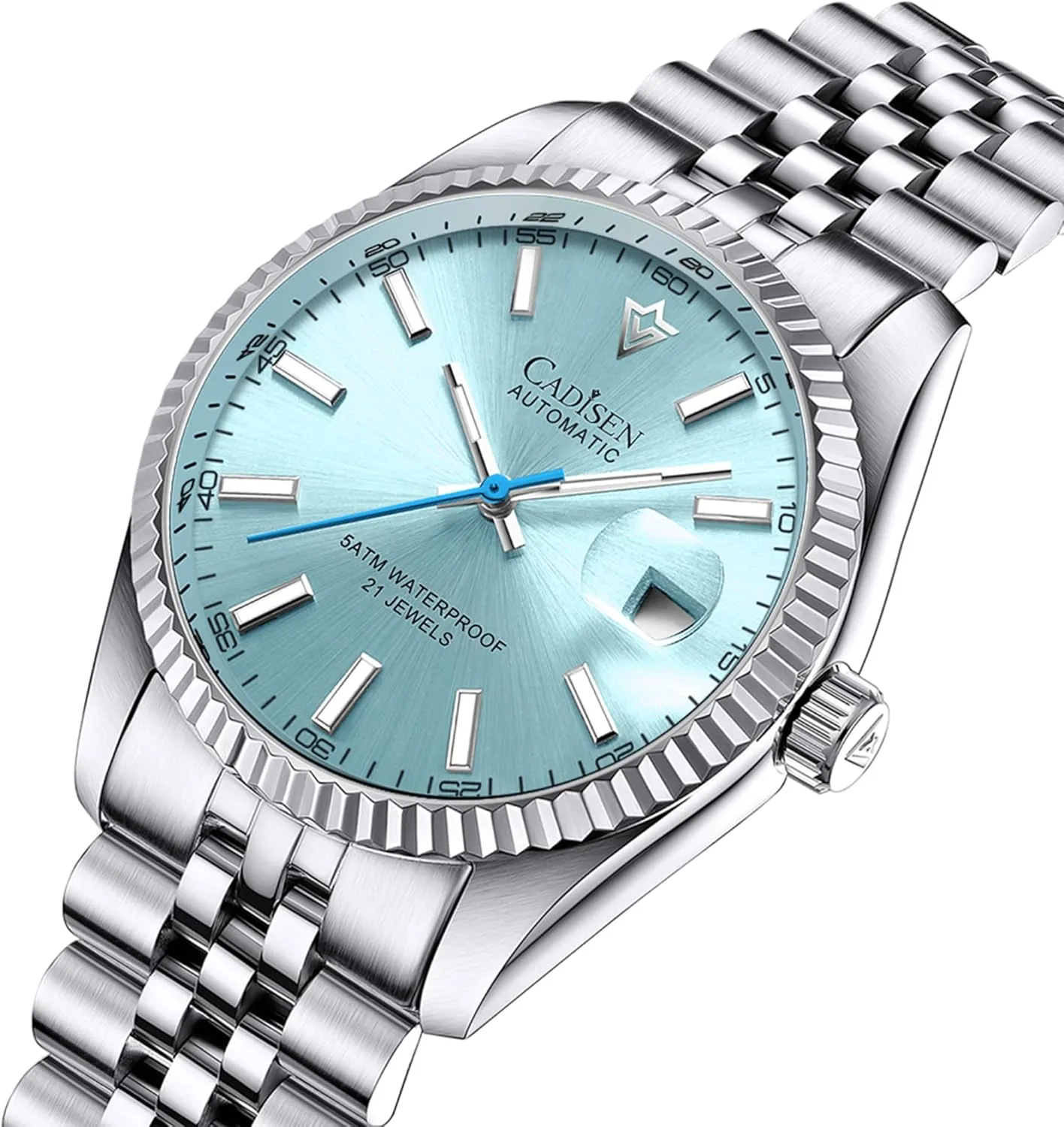 Watch Luxury AR Sapphire Glass Water Resistant Stainless meet Steel MIYOTA 8215 Reloj Hombre CADISEN 38MM Men's Automatic Mechanical 