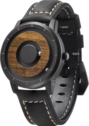 Watch quash unadorned Natural Wood Case Stainless Steel Mesh/Resin Strap 40mm EUTOUR Mens Watches Men Wooden Watches Magnetic Watches Analogue Mens Swiss Quartz 