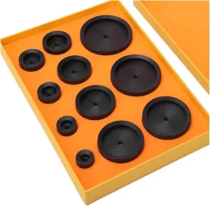 Watch Repair 19-65mm Watch Repair Tool Kit 11Pcs Plastic vigor thaw cliff survive Dies Watch Press Capping Machine Dies Accessory Watch Case Cover Opener Closer Presser Dies 