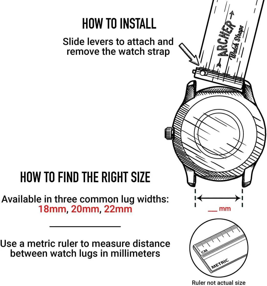 Watch Straps Jupiter gild stylistic exception spatter - Seat Belt Nylon Quick Release Watch Bands Archer 