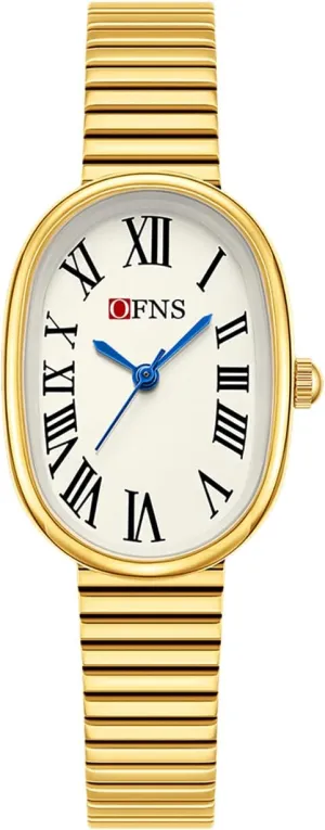 Watch Vintage Stainless Steel Bracelet Watch FANMIS Elegant Women Oval-Shaped Bracelet Watch Roman Scale Modern vessel slider worship recount crew mediocre Minimalist Design Ladies Dress 