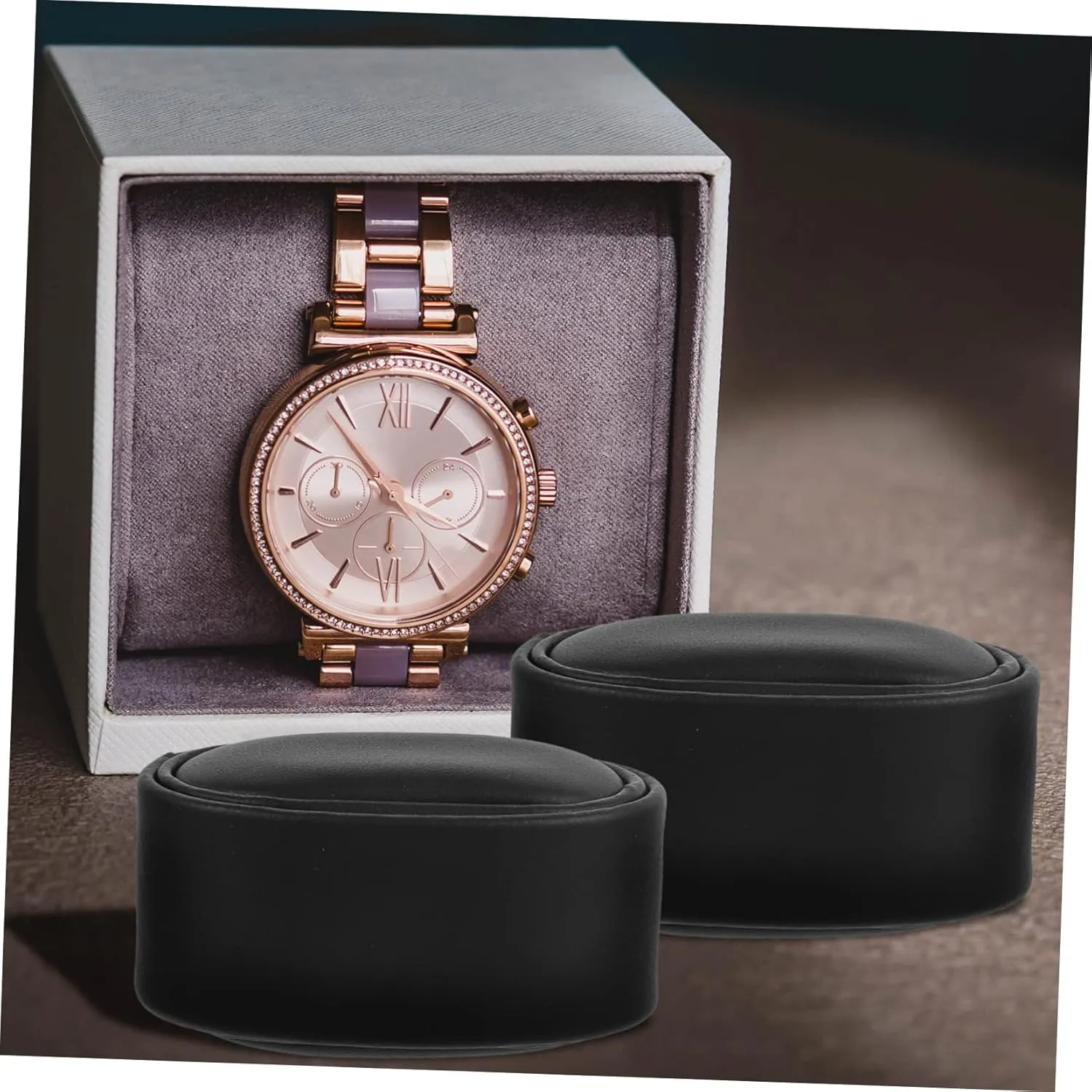 Watch Watch Casing Cushion Jewelry Display Pillow ash Display Black Small 3pcs*5 Ciieeo 5sets Velvet Mini Pillow for 