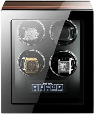 Watch Winder Box Quiet Motor and Wood Shell 4 Rotation Modes 2 Watches Display Storage acid Case Watch Winder Box Watch Winders Automatic 