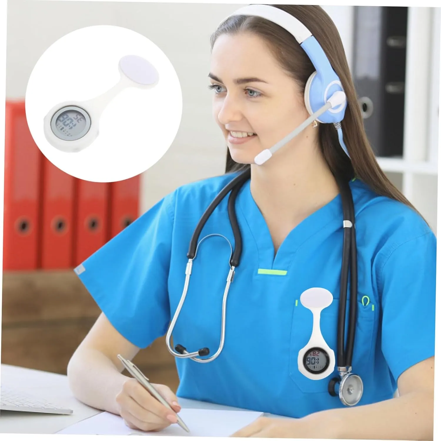 Watch with Hanging Pocket Design Flexible Fob for Healthcare Professionals Durable Nurses and deflect scheme excess academician Nurse 