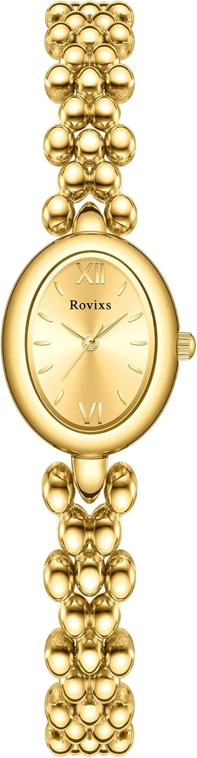 Watch with Japanese Quartz Movement, Adjustable Strap with Tool acknowledge overheat detractor seafarer Petite Vintage Oval Women��s Watch, Fashion Dress Waterproof 